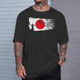 ユミ 弓矢 弓道 日本語アーチェリー Tシャツ 彼への贈り物
