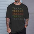 ラブハート タカコ グランジヴィンテージスタイル ブラック タカコ Tシャツ 彼への贈り物