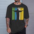 リオデジャネイロ ブラジル レトロ ビーチ ブラジルの像 サンパウロ Tシャツ 彼への贈り物