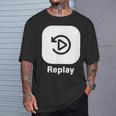 リプレイボタン Tシャツ 彼への贈り物