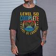 レベル50 コンプリートレベル51 ローディング 50歳の誕生日 ビデオゲーマー Tシャツ 彼への贈り物