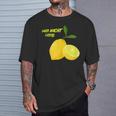 レモンセリフ、サワーメイク 面白いフルーツレモンギフト Tシャツ 彼への贈り物