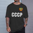 ロシアcccp ソ連ロシアサッカージャージーtシャツ Tシャツ 彼への贈り物