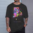 ロードアイランド州の地図 長袖tシャツ Tシャツ 彼への贈り物