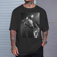 ローリング・ストーンズ ミック・ジャガー ブラック&ブルー アルバム ツアー Tシャツ 彼への贈り物