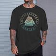 ヴァルクナット オーディンシンボル ケルトノット 北欧バイキング ルーン文字 Tシャツ 彼への贈り物