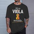 ヴィオラ奏者のためのヴィオラジョークまたはヴィオラミーム面白いヴィオラ 「 It's Aiola Actually」 Tシャツ 彼への贈り物