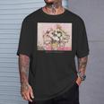 ヴィンセント・ファン・ゴッホ作 パステルヴィンテージローズ 美しい絵画 Tシャツ 彼への贈り物