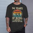 ヴィンテージ 1929 94 歳男性女性面白い誕生日アパレル Tシャツ 彼への贈り物