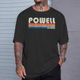 ヴィンテージ レトロ 70年代 80年代スタイル 故郷 パウエル、ワイオミング州 Tシャツ 彼への贈り物