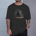 ヴィンテージ 喫煙 ラブラドール ファニー 犬 父の日 Tシャツ 彼への贈り物