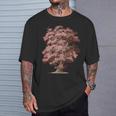 ヴィンテージ 自然 樫の木。木 ナチュラル オーク 木 森の男 Tシャツ 彼への贈り物