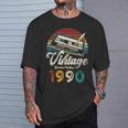 ヴィンテージ1990バースデー36年カセットペンシル Tシャツ 彼への贈り物