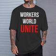 万国の労働者団結せよ Tシャツ 彼への贈り物