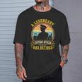 伝説の税関職員が退職したヴィンテージ引退 長袖tシャツ Tシャツ 彼への贈り物