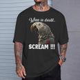 叫ぶアフリカヨウム T、面白いオウム Tシャツ 彼への贈り物