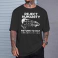 否認 人類帰還 ネズミへ 日本語 Tシャツ 彼への贈り物