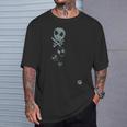 和ポップ 猫ドクロ Tシャツ 彼への贈り物