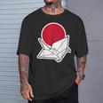 大きな折り鶴と夕日 Tシャツ 彼への贈り物