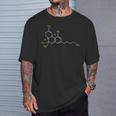 大麻シャツ ウィードポット 分子 Thc マリファナ ストーナー ギフト Tシャツ 彼への贈り物