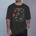 太陽系tシャツ 完璧な宇宙愛好家へのギフトtシャツ Tシャツ 彼への贈り物