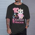 女の子、10歳の誕生日、ユニコーンキャット、ナンバー10 Tシャツ 彼への贈り物