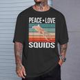 平和 ラブイカレトロ烏賊 Tシャツ 彼への贈り物