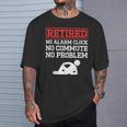 メンズ 引退 目覚まし時計 なし 通勤 問題なし 退 Tシャツ 彼への贈り物