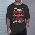 心臓戦士の誇り高きおじいちゃん 心臓病啓発 Tシャツ 彼への贈り物
