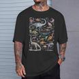 恐竜の種類 恐竜 識別 ヴィンテージ Tシャツ 彼への贈り物