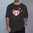 愛しすぎて大好きすぎる。ペアデザイン２にゃんこ Tシャツ 彼への贈り物