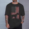 愛国的 アメリカ国旗 シュナウザー 恋人 ギフト 男性 女性 犬 Tシャツ 彼への贈り物