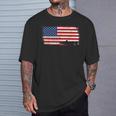 愛国的なクリスタルアイ ナマズフィッシュ アメリカ国旗 ビンテージ Tシャツ 彼への贈り物