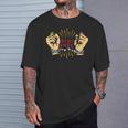 手錠ステイフリーtシャツ 伝統的な刑務所の刑務所休憩 Tシャツ 彼への贈り物