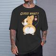 推測？コーギーお尻面白いウェールズコーギー Tシャツ 彼への贈り物