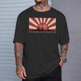日本の戦艦伊勢旭日旗 Tシャツ 彼への贈り物