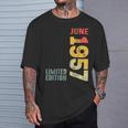 月 1957年6月 1957年 レトロ 1957 ヴィンテージ 1957年 1957年以来 Tシャツ 彼への贈り物