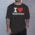 札幌大好き- I Loveapporo Tシャツ 彼への贈り物