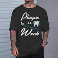 歯垢はダメ 歯の健康ジョークイラスト Tシャツ 彼への贈り物