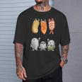 洗濯 する 寿司 すし たまご サーモン えび Tシャツ 彼への贈り物