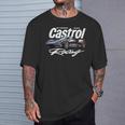 洗練されたレースカーモーターオイルグラフィック Papl3548 Tシャツ 彼への贈り物