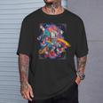 浮世絵シリーズ 踊る猫芸妓 サバトラ Tシャツ 彼への贈り物
