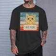 猫の刑務所 刑務所の囚人 悪いキティのマグショット 私は人間が嫌いです 長袖tシャツ Tシャツ 彼への贈り物