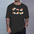 猫好き 寿司好き おもしろい 和食 猫寿司 Tシャツ 彼への贈り物