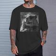 生意気に笑うマーモット、面白い動物、面白いマーモット Tシャツ 彼への贈り物