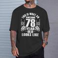 男性、女性、78歳の誕生日への78歳の誕生日プレゼント Tシャツ 彼への贈り物