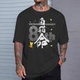 白猫プロジェクト 8周年オリジナル「白猫命（ラブ）」（黒） Tシャツ 彼への贈り物