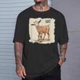 素敵な若いヤギの動物服。 Tシャツ 彼への贈り物