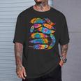絞り染め カラーフェザー アメリカ インディアン プライド ネイティブアメリカン Tシャツ 彼への贈り物