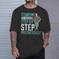 義足義肢切断者 切り株 成功へ 義肢 Tシャツ 彼への贈り物
